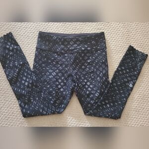 Lululemon Athletica Black Patterned Leggings